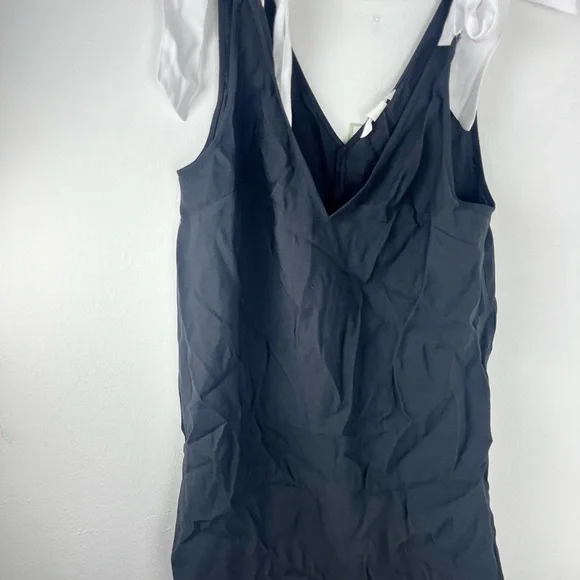 Black Dress with White Bow Straps - Picture 2 of 9